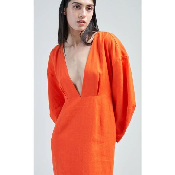 Mara Hoffman Irina Dress in Poppy NWT Size 0 - Picture 5 of 11